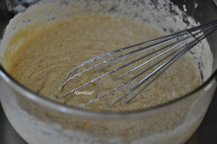 Банановый кекс с глазурью