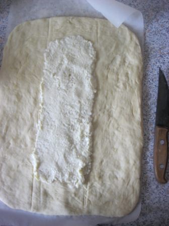 Пирог-косичка со сливочно-лимонной начинкой