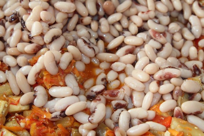 Баклажаны с фасолью. Зимняя заготовка