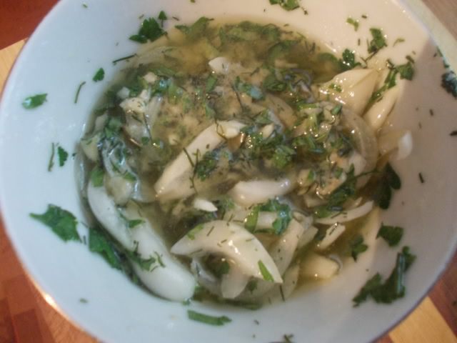 Картофельный салат с сельдью и горчичной заправкой &amp;quot;Любят все&amp;quot;