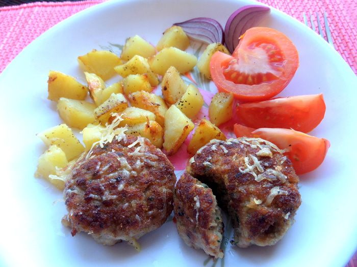 Непростые котлетки с картошкой