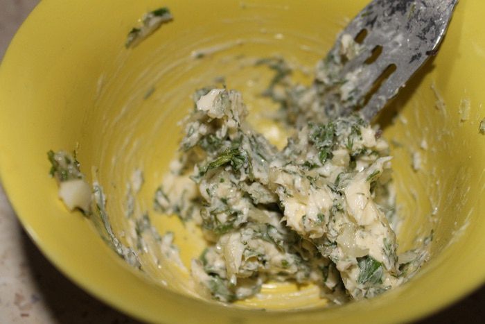 Котлеты с чесночным маслом