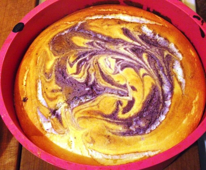 Творожное суфле с черникой