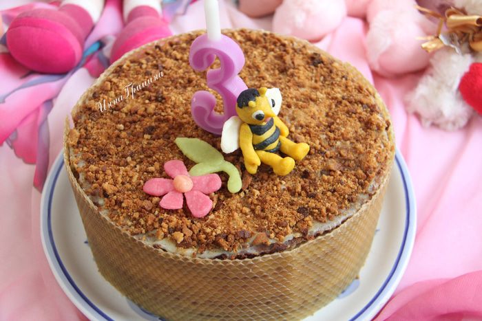 Медовик &amp;quot;Пряничный&amp;quot; с кокосовым кремом