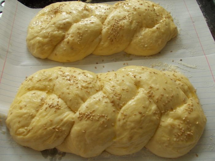 Домашняя плетенка с кунжутом