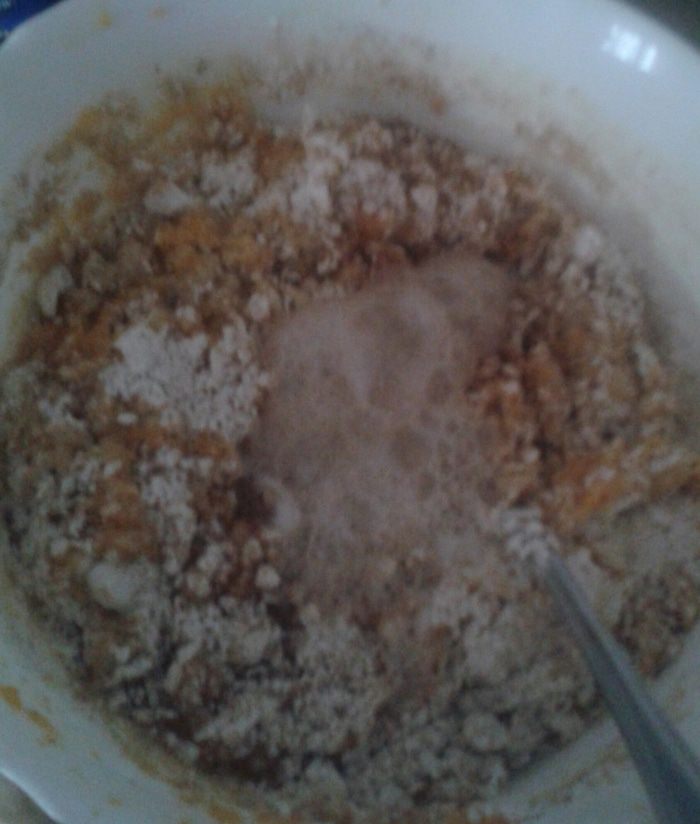 Тыквенный кекс со смородиной 