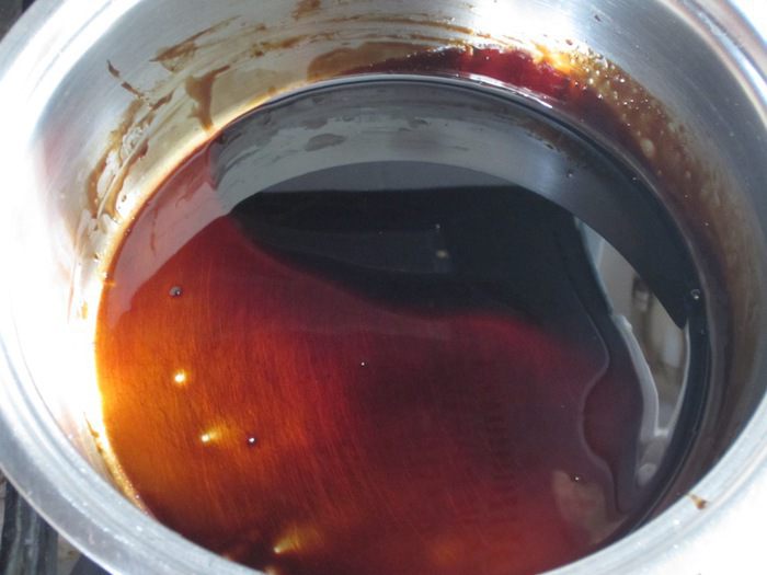 Мини-тирамису с томатным чатни и бальзамическим сиропом