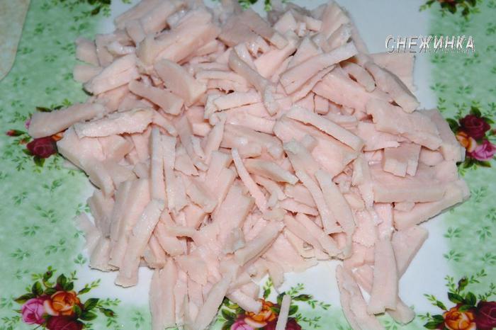 Салат «Пьяная ветчина»