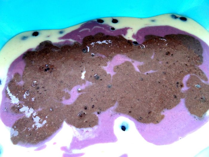 Разноцветное молочно-ягодное желе