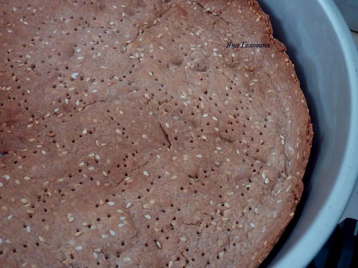 Шпинатный тарт на крекерной основе