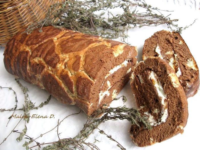 Бисквитный рулет &amp;quot;Жираф&amp;quot;