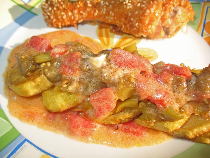 Картофель с овощами