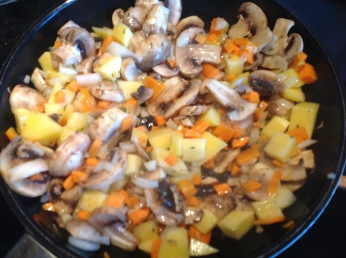 Молочный суп с грибами