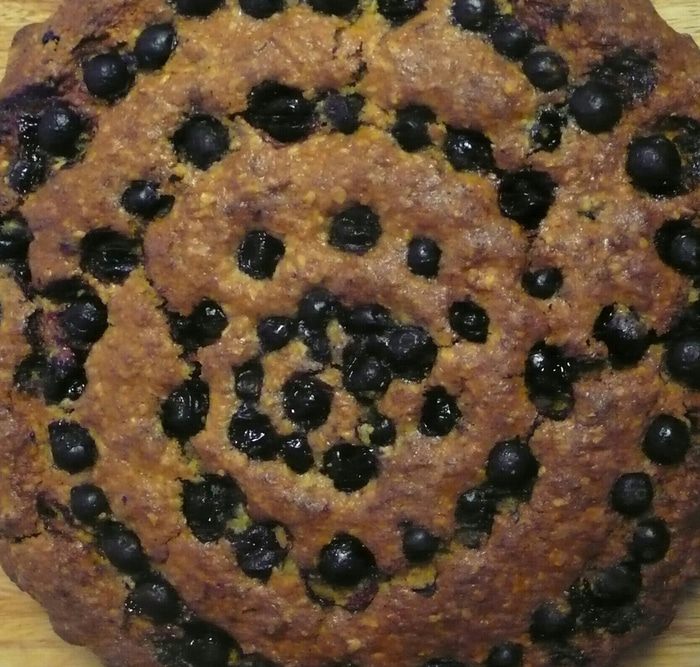 Тыквенный кекс со смородиной 