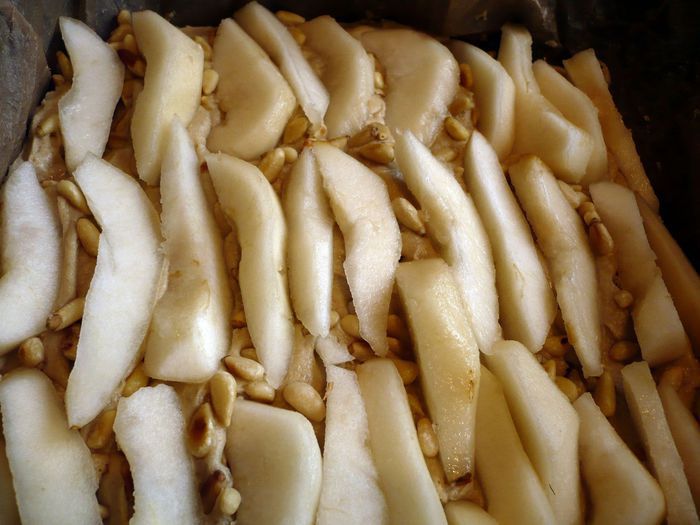 Грушевый пирог с карамелью