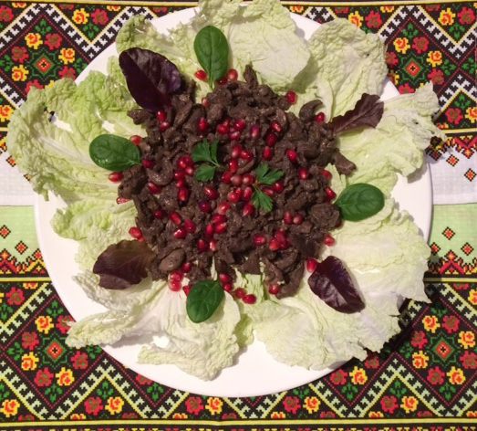 Кучмачи по-грузински из куриных потрохов