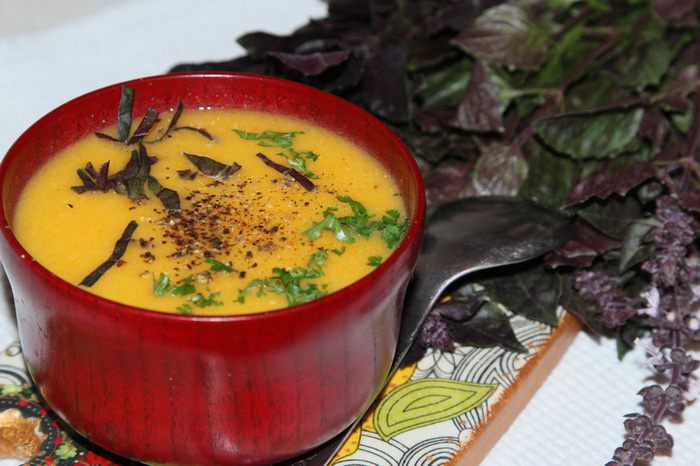 Яблочно-морковный суп-пюре