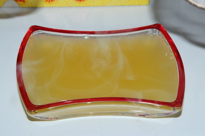 Творожно-яблочный мусс с апельсиновым желе