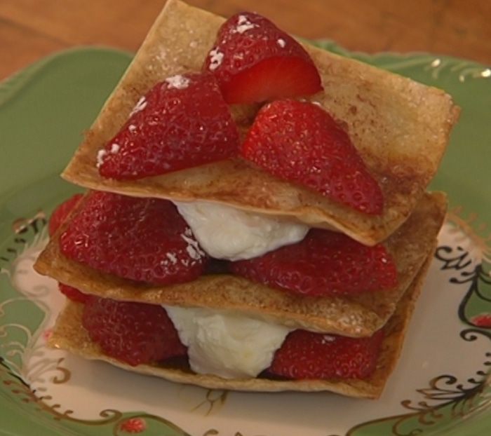 Мильфей с клубникой 