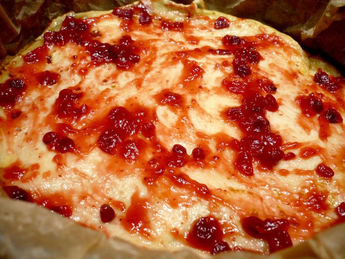 Блинный пирог с брусникой и яблоками &amp;quot;Весенний день горяч и золот&amp;quot;