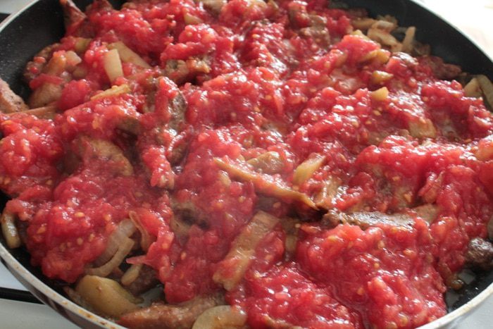 Мясная поджарка с овощами &amp;quot;Осенняя&amp;quot;