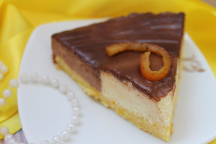 Торт с апельсиновым и шоколадным муссом для marysa