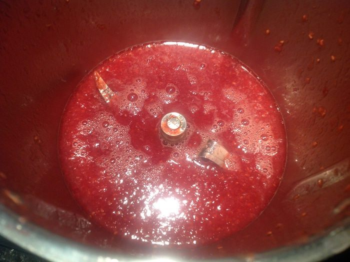 Мусс из свежей малины