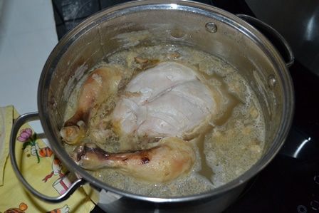 Ризотто с курицей и грибами в мультиварке