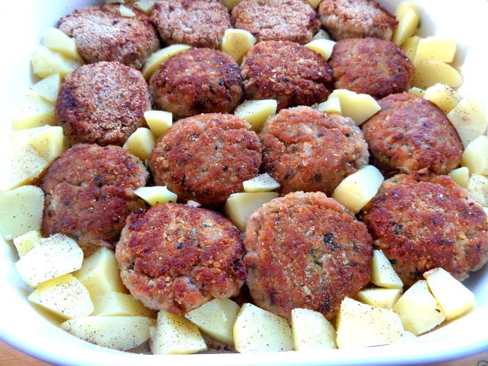Непростые котлетки с картошкой