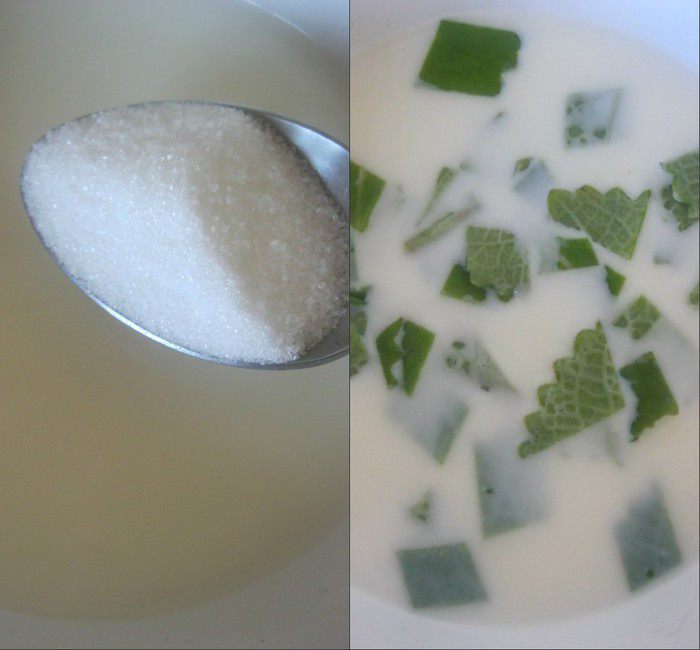 Шоколадный семифредо с мятным соусом