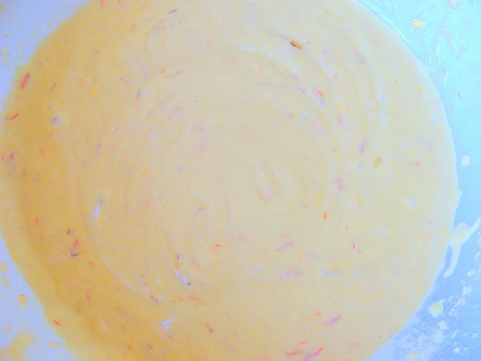 Мандариново-шафрановые кексы с шоколадной глазурью (постные)