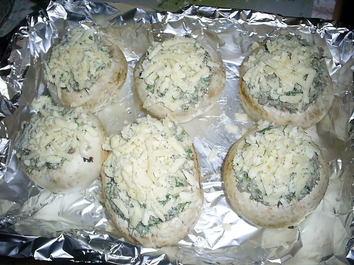 Фаршированные шампиньоны &amp;quot;Шик&amp;quot;