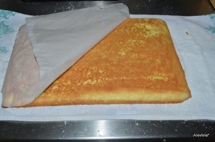 Рулет с голубикой