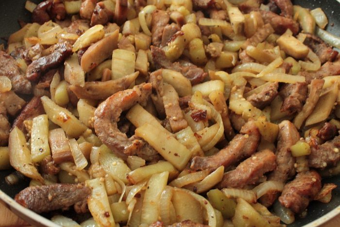 Мясная поджарка с овощами &amp;quot;Осенняя&amp;quot;