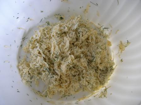 Творожно-сырная лепешка