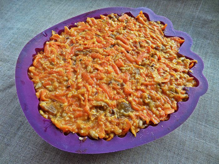 Запеканка морковная с курагой
