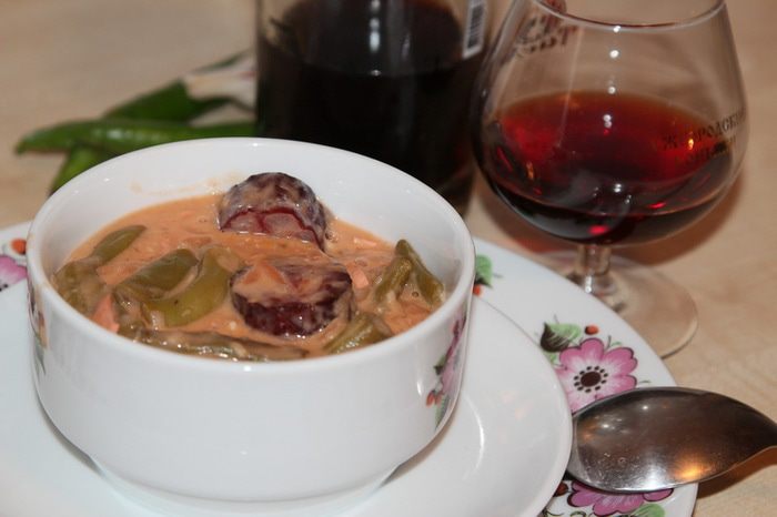 Паприкаш со стручковой фасолью