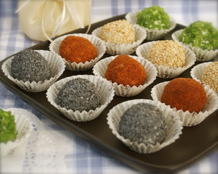 Закусочные сырные трюфели 