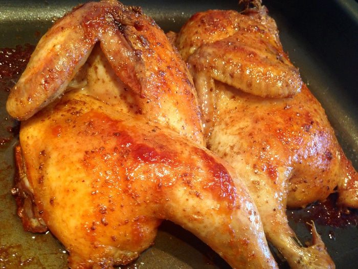 Цыпленок в &amp;quot;Сванской соли&amp;quot; методом долгого запекания