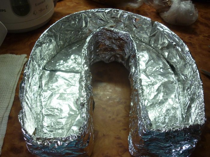 Торт &amp;quot;Подкова&amp;quot; + мк по изготовлению нестандартной разъемной формы