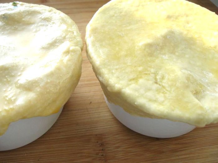 Паста Феттучине, запеченная с морепродуктами