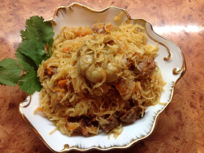 Макаронный плов