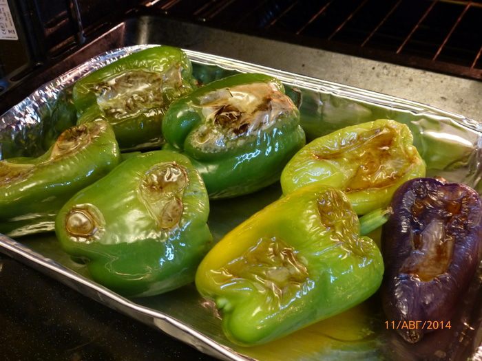 Закуска из печеного перца 