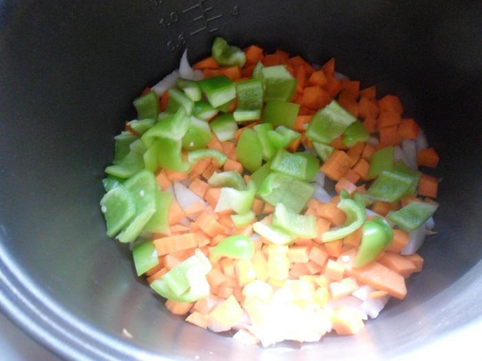 Курица с овощами 