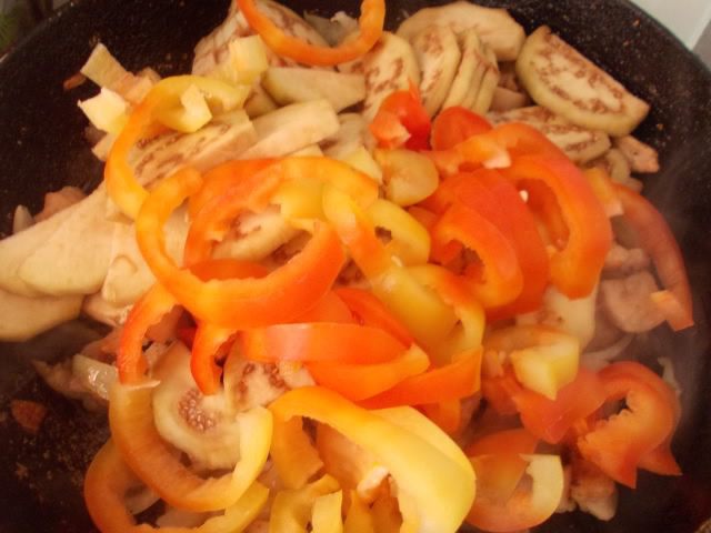 Пирог из теста фило и овощей