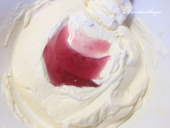 Фиалковое Тирамису (без сырых яиц)