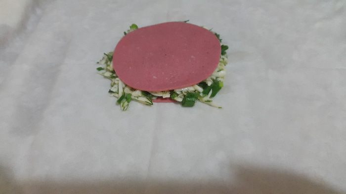 Лаваш с сыром и зеленью