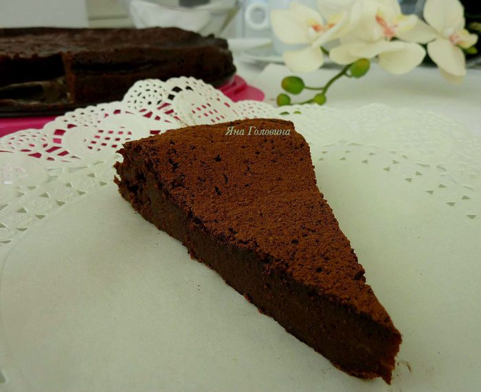 Шоколадный торт без муки