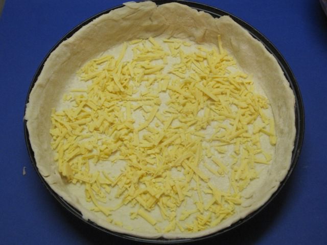 Открытый пирог с овощами