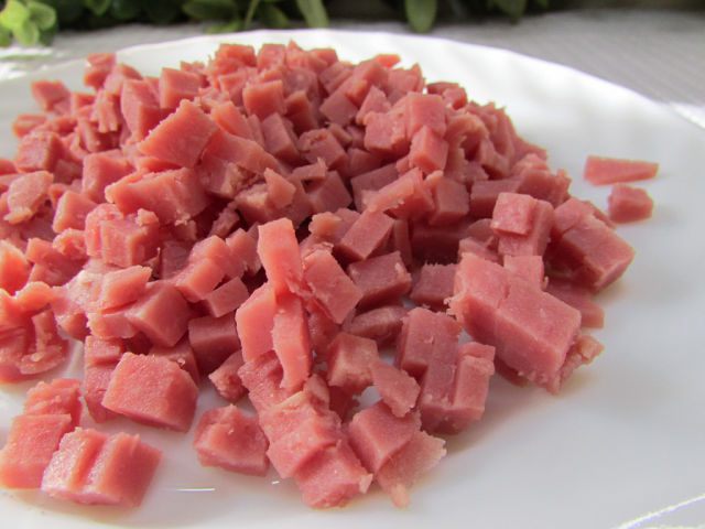 Французский хлеб с ветчиной